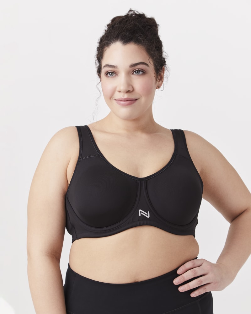 Indus Plus Size Underwire Sports Bra Black